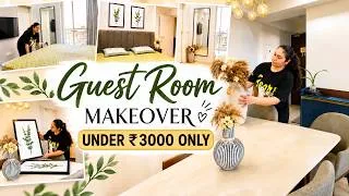 Thumbnail: Guest Room Makeover Under ₹3000 Only🪴Budget Decor & Transformation |The Minimalist Nest