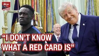 Thumbnail: “Rigged like the election!” - Trump bemoans Balogun red card