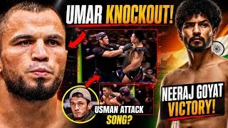 Thumbnail: Umar Nurmagomedov KNOCKED OUT! | Usman Attacked SONG? | NEERAJ Goyat VICTORY!