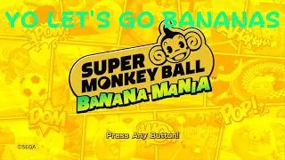 Thumbnail: Super Monkey Ball Banana Mania gameplay with about 12 minutes of going bananas, let's go!