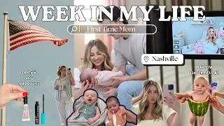 Thumbnail: a week in my life as a FIRST TIME MOM | 1 Month Pediatrician Visit, Family in town + 4th of July