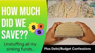 Thumbnail: 😮Starting Over | Unstuffing my Cash Envelopes And Sinking Funds | How Much Did I Save In A Year!?!
