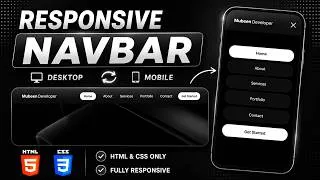 Thumbnail: Responsive Navbar HTML CSS