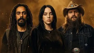 Thumbnail: Damian Marley ft Chris Stapleton and Billie Eilish- Fire in the Silence (Al Music Video)