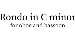 Thumbnail: Rondo for oboe and bassoon (audio + sheet music)