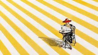Thumbnail: Easy Watercolor Trick | Create a Striped Background & Paint a Simple Sketch