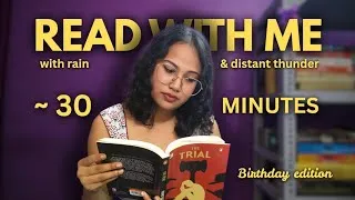 Thumbnail: read with me for 30 minutes on my Birthday! 🥳 (rain & thunder sounds)
