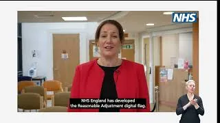 Thumbnail: The reasonable adjustment digital flag – Information for health and social care professionals.