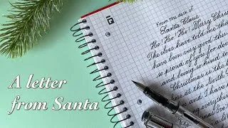 Thumbnail: Write a letter from Santa Claus | Cursive handwriting