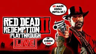 Thumbnail: BRONTE PLAYED US FOR FOOLS!! - Red Dead Redemption II PLAYTHROUGH CONTINUES (PC) - LIVE