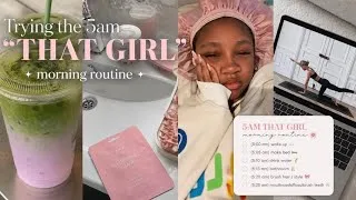 Thumbnail: Trying the Viral 5AM “That Girl” Routine 💕