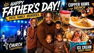 Thumbnail:     Our Father’s Day Was One To Remember ❤️ | Church, Copper Hawk Brunch & Ice Cream With The Kids