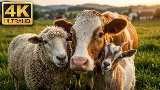 Thumbnail: 5 Hours of Calm: Ultra HD 4K Farm Animals for Stress Relief 🧘🌿