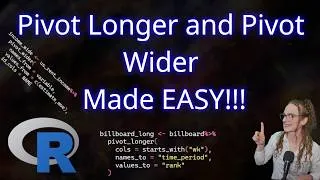 Thumbnail: Tidyverse Tips: pivot_longer and pivot_wider Made Easy!! 🔄