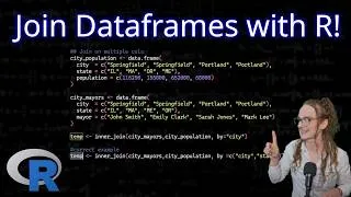 Thumbnail: Join Dataframes with R! Inner Join, Left Join, Anti Join, and Multi Key Join📈