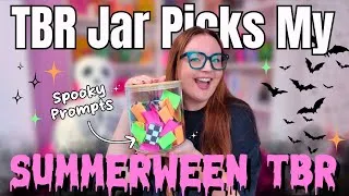 Thumbnail: TBR Prompt Jar Chooses My July Reads | Summerween Edition 👻🎃🍉