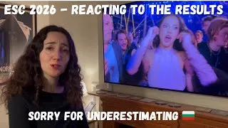 Thumbnail: EUROVISION 2026 - REACTING TO THE GRAND FINAL RESULTS (Congrats Bulgaria! 🇧🇬)