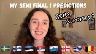 Thumbnail: EUROVISION 2026 - MY SEMI FINAL 1 PREDICTIONS (WHO WILL QUALIFY!?)