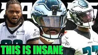 Thumbnail: Nobody can believe this Eagles player CHALLENGED Jalen Carter 1 on 1 😱