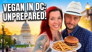 Thumbnail: Vegan in DC: I Tried (and Failed) to Eat Plant-Based Without Planning! 😭