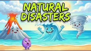 Thumbnail: Natural Disaster Vocabulary  | Volcano 🌋 Tornado 🌪️ Tsunami 🌊 Earthquake ⚡ & More!