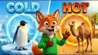 Thumbnail: HOT vs COLD Animals! 🔥❄️ Where Do They Really Live? | Animals For Kids