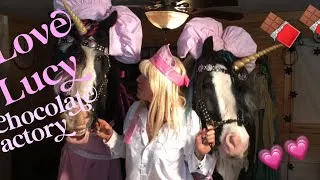 Thumbnail: I Love Lucy Chocolate Factory  @theponyshow with my horses the "chocolate" was horse treats carrots