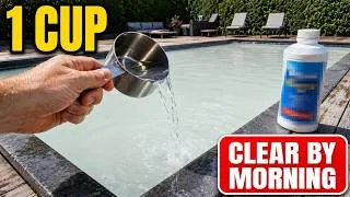 Thumbnail: The "Secret" 1-Cup Fix That Clears Milky Pool Water Overnight