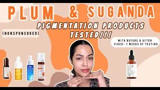 Thumbnail: PLUM&SUGANDA- Pigmentation products TESTED: 7 week before& after!! 