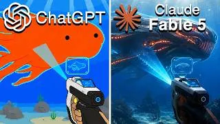 Thumbnail: Claude Fable 5 vs ChatGPT Make Subnautica 2 From Scratch
