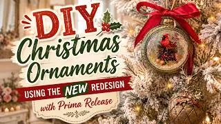 Thumbnail: DIY Vintage Christmas Ornaments using New Redesign Release 🎄 Cozy Cottage Christmas Decor