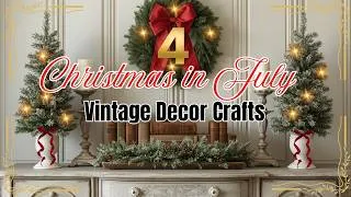 Thumbnail: 4 Christmas in July Vintage Crafts | DIY Cottage Decor & Ornaments | High End Thrift Flips