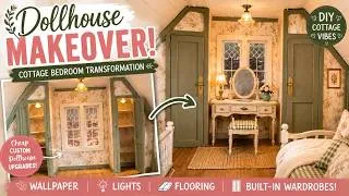 Thumbnail: Dollhouse Cottage Bedroom Makeover | DIY Miniature Lights, Built in Wardrobe | Cheap Custom Upgrades