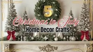 Thumbnail: 5 Christmas in July Home Decor Crafts | DIY Christmas Trees | Elegant Mantle & Table Centrepieces