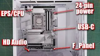 Thumbnail: Detailed PC wiring guide - where to connect case cables, PSU cables, fan wires and more