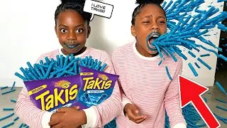 Thumbnail: GIRLS Loves BLUE HEAT TAKIS 😱