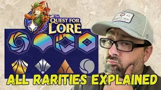 Thumbnail: EVERY RARITY IN DISNEY LORCANA EXPLAINED!!! ALSO LOOKING AT PROMOS COLD FOILS & MORE!!!