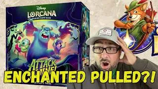 Thumbnail: LORCANA ATTACK OF THE VINE PACK OPENING! SLEEVED BOOSTERS AND TROVE FROM WALMART!!! ENCHANTED PULL??