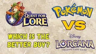 Thumbnail: DISNEY LORCANA VS POKEMON!!! WHICH PRODUCT IS BETTER TO BUY???
