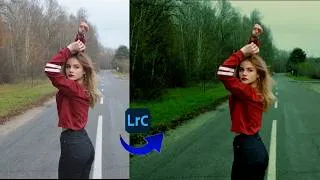 Thumbnail: Step-by-Step Lightroom Editing: Cinematic Forest & Moody Road Effect