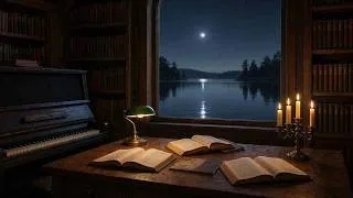 Thumbnail: 3 Hours of Calm Celtic Music & Firelight | Loch Boathouse Library | Work, Study, Sleep