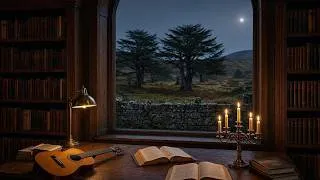 Thumbnail: You're Reading Alone at a Highland Manse Library | 3 Hours of Celtic Study Music | Dark Academia