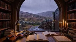 Thumbnail: 3 Hours of Calm Celtic Music & Firelight | Highland Bothy Library | Work, Study, Sleep