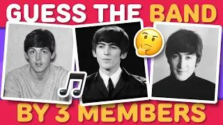Thumbnail: GUESS THE BAND BY 3 MEMBERS 💿 🎸 | Music Quiz