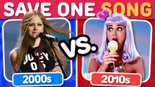 Thumbnail: SAVE ONE SONG 💿 🎧 2000s VS. 2010s EDITION | Music Challenge