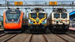 Thumbnail: Amazing Train Crossing Compilation | Powerful Indian Express Trains Passing at Top Speed!!!