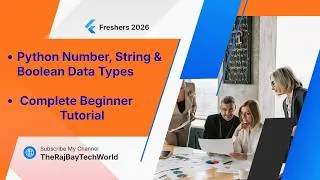 Thumbnail: Python Number, String & Boolean Data Types | Complete Beginner Tutorial