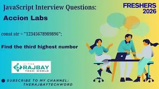 Thumbnail: Accion Labs JavaScript Interview Ques | Find the 3rd Highest Digit from a String | Coding Challenge