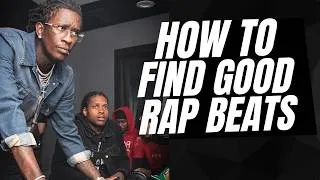 Thumbnail: HOW TO FIND GOOD RAP BEATS?!?