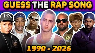 Thumbnail: Guess One Rap Banger Per Year — Can You Keep Up? (From 1990 to 2026)